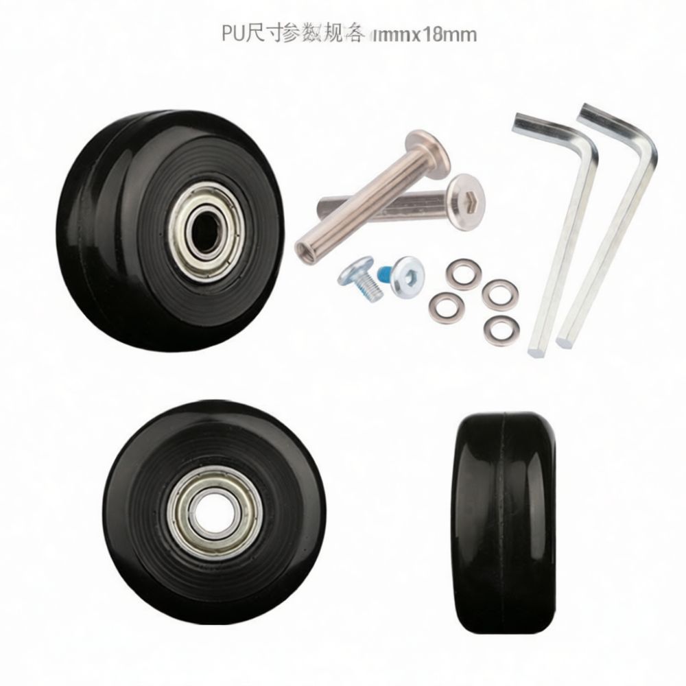 عجلات مطاطية لحقائب السفر، عجل - مراجعة Silent Replacement Luggage Wheels وسعره